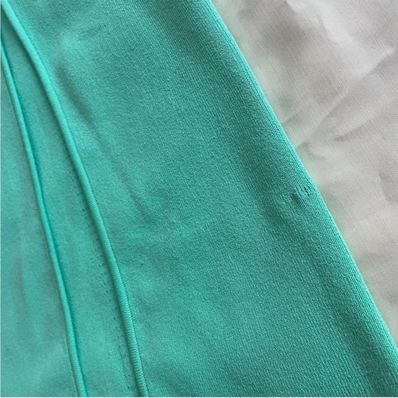 NEW! Solid and Striped- The Kelsey Dress Midi Halter Neck Seafoam Green Size L - Picture 13 of 13